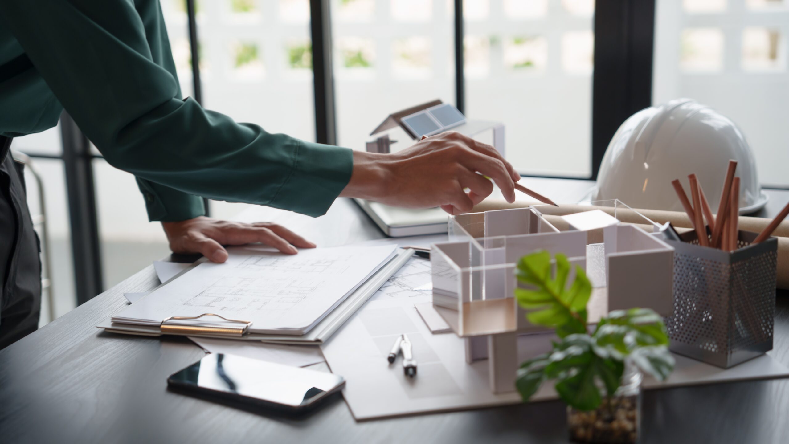 Croquis y volumetrías del anteproyecto